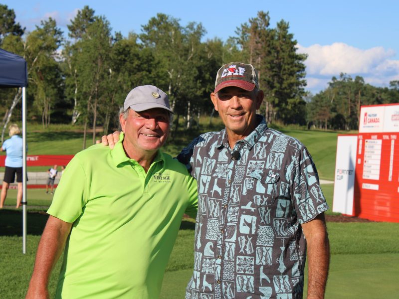 Tom Lehman and Bill Israelson at Cragun's Legacy Courses