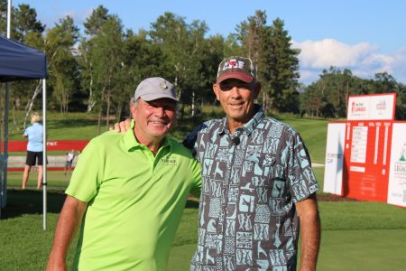 Tom Lehman and Bill Israelson at Cragun's Legacy Courses