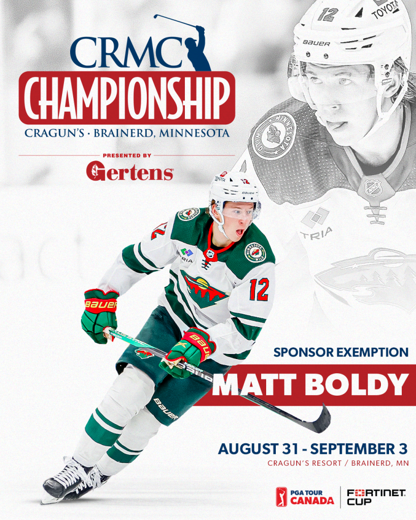 Minnesota Wild Matt Boldy to play CRMC Championship PGA TOUR Americas