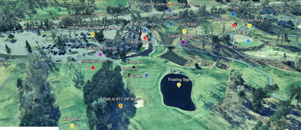 Temporary Site Plan for the CRMC Championship